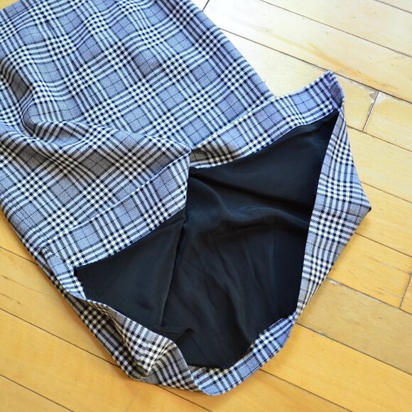 Michael Kors Collection Plaid Wool Skirt Size 4 - Picture 5 of 10